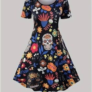 Multi-Color Skull Dress